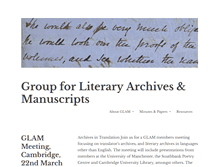 Tablet Screenshot of glam-archives.org.uk